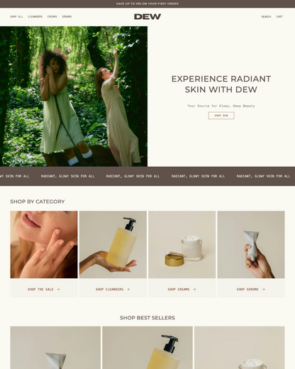 Dew Studio Kinde Shopify website template